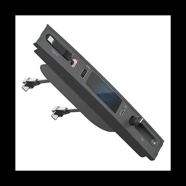 Main image of Retractable PD Fast Charger Docking Station USB HUB Car Accessories for Tesla Model 3/Y