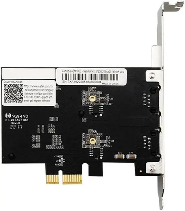 Main image of 1 Pcs PCIE X1 Gigabit Network Card Dual-Port 2.5G Desktop Network Card More Durable