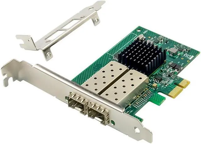 Main image of 82576EB PCI-E X1 Gigabit Server Network Card Dual-Port SFP Fiber Network Card E1G42EF Fiber Network Card