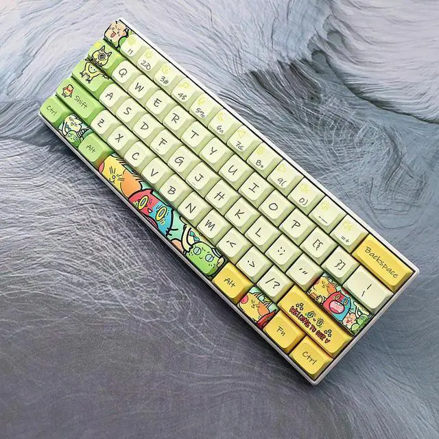 Main image of 135-Key PBT XDA Keycap 7U Space Bar Split Space Bar Cap Five-Sided Sublimation Keycap for Mechanical Keyboard Keycap