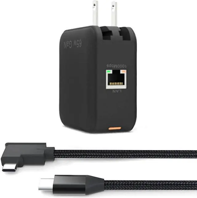 Main image of 65W GaN Charger for Steam Deck Power Adapter PD3.0 Projection Screen 1000Mbps 4K Resolution for Switch(US Plug)