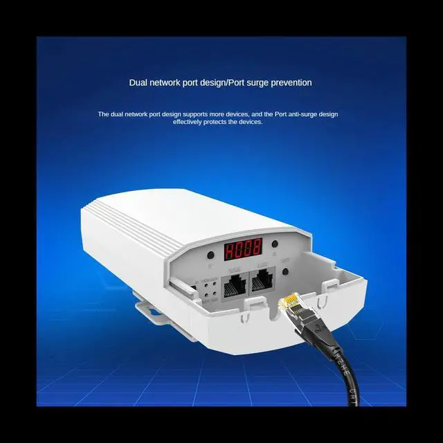 Main image of 900Mbps Outdoor Wireless CPE Router 5.8G Wireless Repeater/AP Router/CPE Bridge Point To Point 2KM Coverage EU Plug