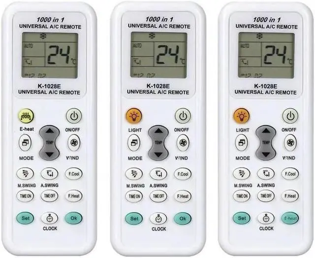 Alt view image 4 of 4 - English Version Air Conditioner Remote Control Universal Controller K-1028E     English Version Air Conditioner Remote Control Universal Controller K-1028E