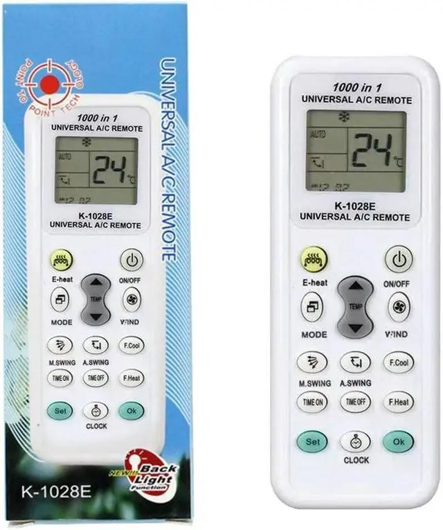 Alt view image 3 of 4 - English Version Air Conditioner Remote Control Universal Controller K-1028E     English Version Air Conditioner Remote Control Universal Controller K-1028E