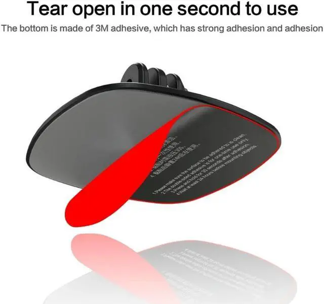 Alt view image 4 of 4 - Adhesive Mount Casque Base for Sports Cameras Record Amazing Experiences     Adhesive Mount Casque Base for Sports Cameras Record Amazing Experiences