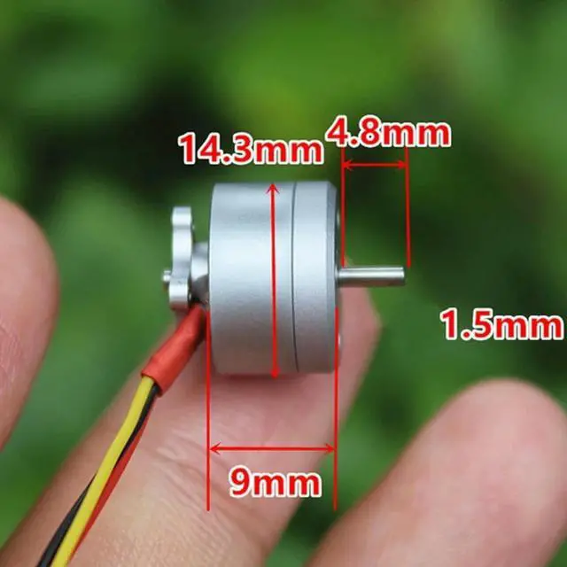 Alt view image 2 of 4 - Micro 1104 Brushless Motor 4300KV for Remotes Control Quadcopter Drones     Micro 1104 Brushless Motor 4300KV for Remotes Control Quadcopter Drones