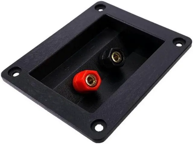 Alt view image 2 of 4 - 2 Positions Junction Box Screw Clip Speaker Box Terminal Board Plate     2 Positions Junction Box Screw Clip Speaker Box Terminal Board Plate