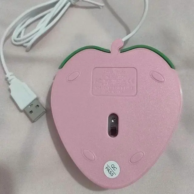 Alt view image 3 of 4 - Adorable Pink Strawberry Mouse USB Small Optical PC Computer Game Girls Gift     Adorable Pink Strawberry Mouse USB Small Optical PC Computer Game Girls Gift