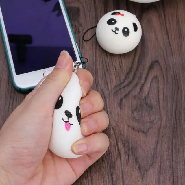 Alt view image 3 of 4 - Panda Steamed Bun Bag Phone Pendant Lanyard Keychain Kid Toy Gift     Panda Steamed Bun Bag Phone Pendant Lanyard Keychain Kid Toy Gift