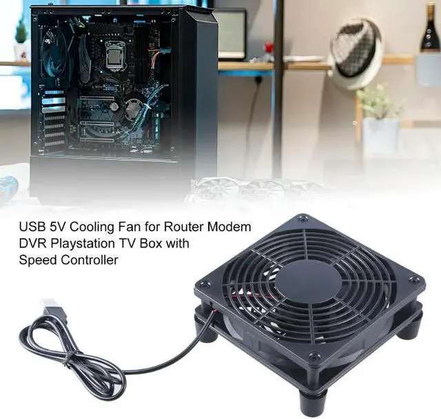 Alt view image 2 of 4 - 120mm 5V USB Fans 1500rpm Big Fan Cooling for Router Box Computer and Other Electronics     120mm 5V USB Fans 1500rpm Big Fan Cooling for Router Box Computer and Other Electronics