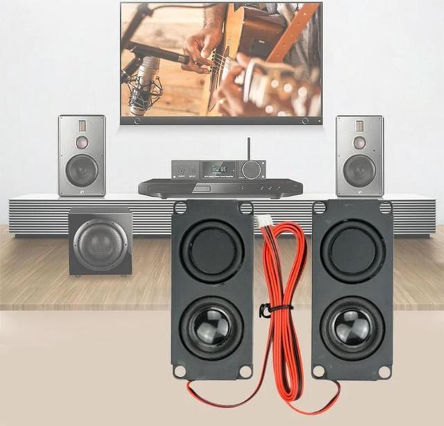 Alt view image 4 of 4 - 2Pieces Square Speaker Mini Sound System Friendly Material     2Pieces Square Speaker Mini Sound System Friendly Material
