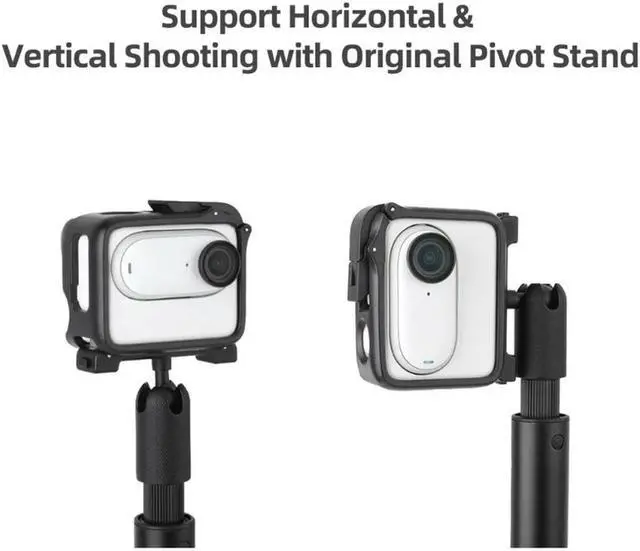 Alt view image 3 of 4 - Camera Stabilizer Frame Protective Case Camera Cage Protector for Insta 360 GO3     Camera Stabilizer Frame Protective Case Camera Cage Protector for Insta 360 GO3