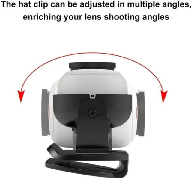 Alt view image 2 of 4 - Hat Clip for 360 GO 3 Thumb Action Camera Quick Release Camera Fixed Mount Clamp Holder Bracket     Hat Clip for 360 GO 3 Thumb Action Camera Quick Release Camera Fixed Mount Clamp Holder Bracket