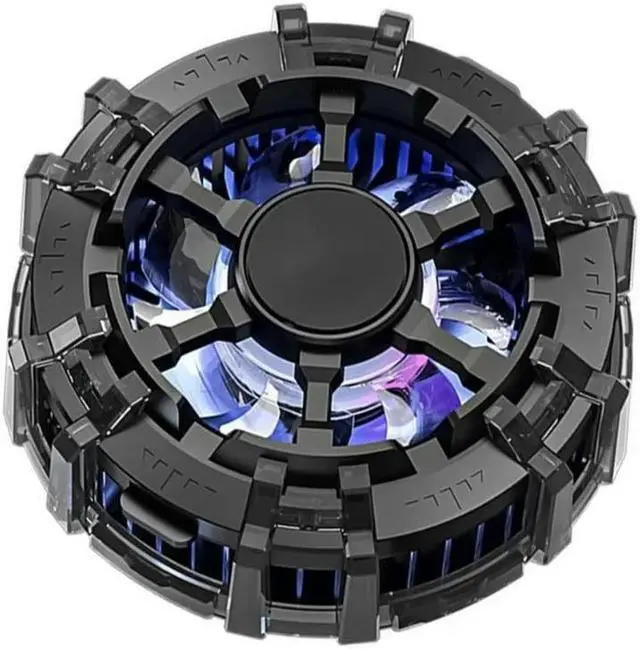 Alt view image 3 of 4 - Phone Cooling Fan with Light for Game Live Low Noise Semiconductor Heat Sink Cooling System     Phone Cooling Fan with Light for Game Live Low Noise Semiconductor Heat Sink Cooling System