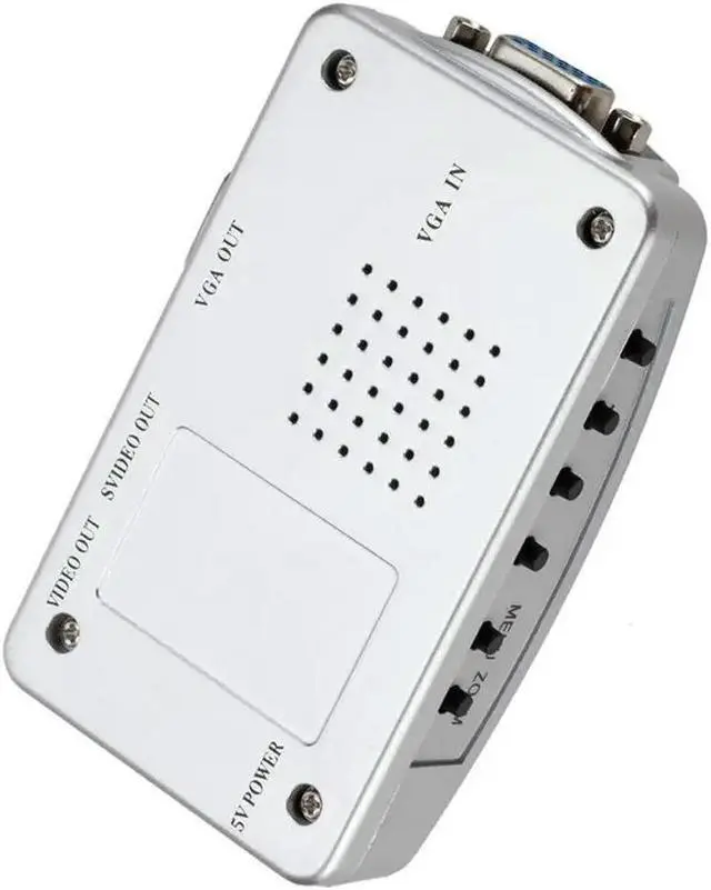 Alt view image 2 of 4 - NTSC VGA to RCA Adapter Converter Video Box for PC Support S-video RGB NTSC Computer     NTSC VGA to RCA Adapter Converter Video Box for PC Support S-video RGB NTSC Computer