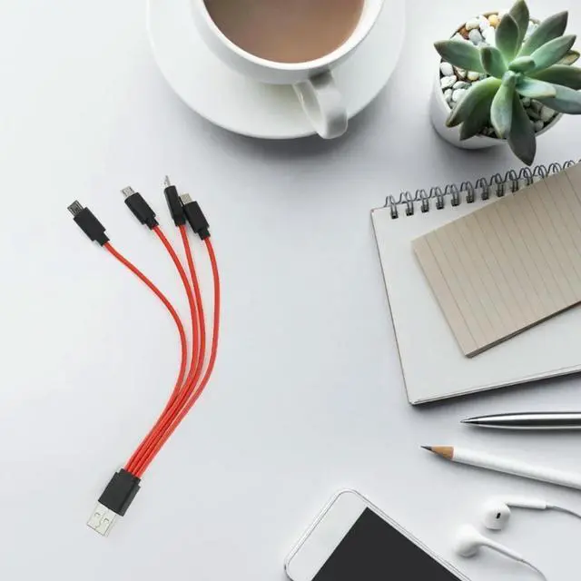 Alt view image 3 of 4 - Multi Charging Cable 4 in 1 Multiple Micro USB Charging Cord Adapter Micro USB     Multi Charging Cable 4 in 1 Multiple Micro USB Charging Cord Adapter Micro USB