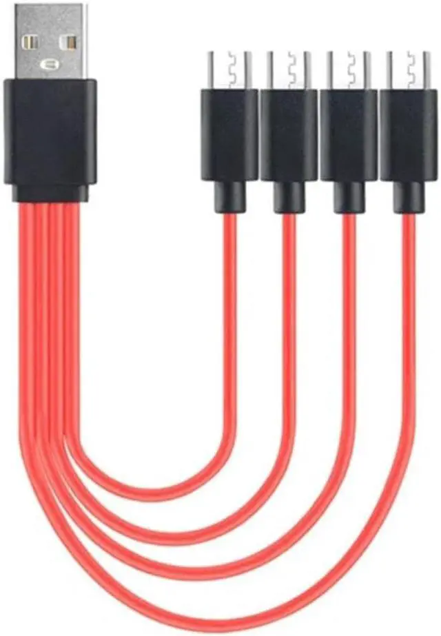 Alt view image 2 of 4 - Multi Charging Cable 4 in 1 Multiple Micro USB Charging Cord Adapter Micro USB     Multi Charging Cable 4 in 1 Multiple Micro USB Charging Cord Adapter Micro USB