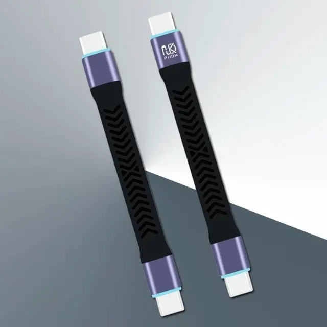 Alt view image 3 of 4 - Short USB Cord High Speed UsbC to TypeC Cable for Fast Charging and Data Transfer Cord 20Gbps     Short USB Cord High Speed UsbC to TypeC Cable for Fast Charging and Data Transfer Cord 20Gbps