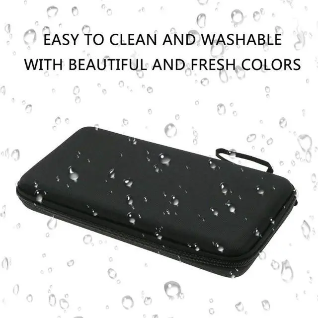 Alt view image 2 of 4 - Hard Carrying Case Black Storage Bag Soft Gray Lining for Keys Mechanical Wireless Keyboards     Hard Carrying Case Black Storage Bag Soft Gray Lining for Keys Mechanical Wireless Keyboards