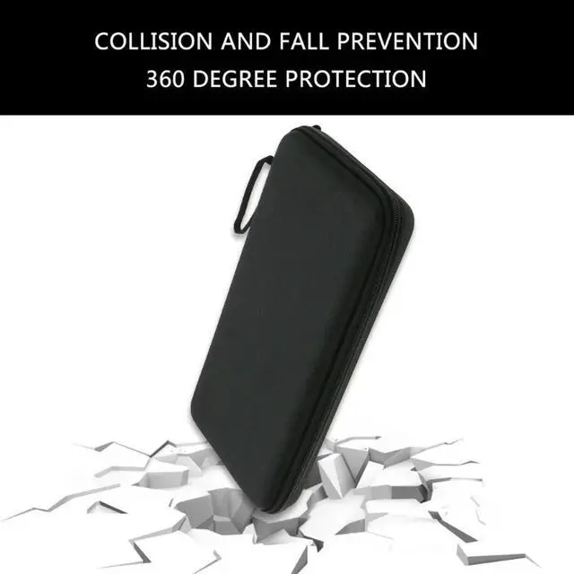 Alt view image 3 of 4 - Hard Carrying Case Black Storage Bag Soft Gray Lining for Keys Mechanical Wireless Keyboards     Hard Carrying Case Black Storage Bag Soft Gray Lining for Keys Mechanical Wireless Keyboards