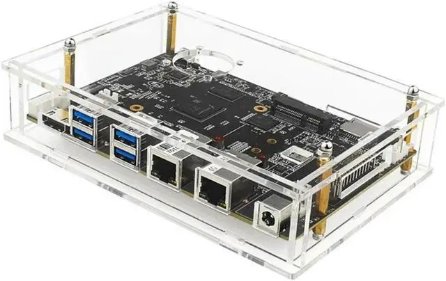 Alt view image 3 of 4 - Acrylic Protective Case Fan Heat Dissipation Enclosure Heatsink For Banana F3     Acrylic Protective Case Fan Heat Dissipation Enclosure Heatsink For Banana F3