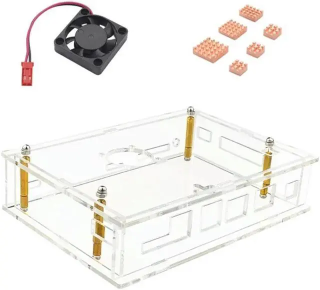 Main image of Acrylic Protective Case Fan Heat Dissipation Enclosure Heatsink For Banana F3     Acrylic Protective Case Fan Heat Dissipation Enclosure Heatsink For Banana F3