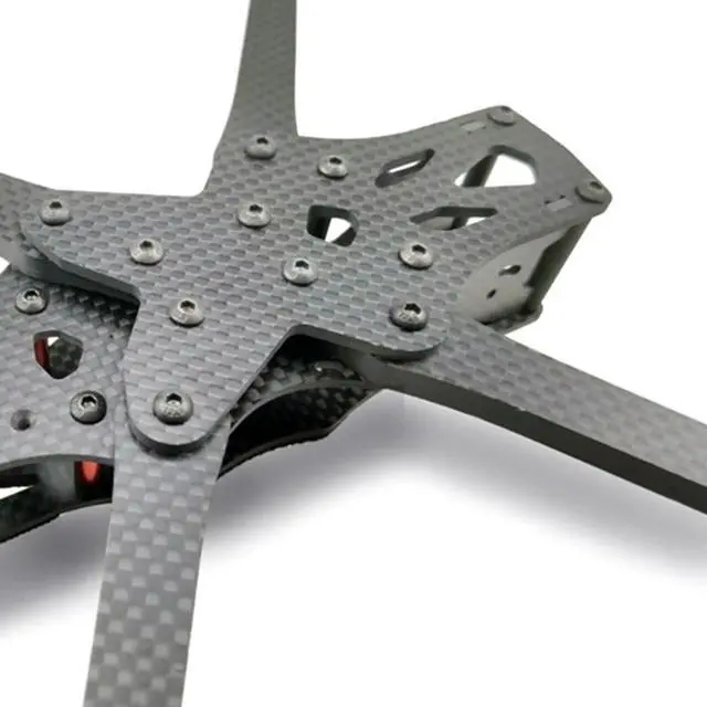 Alt view image 4 of 4 - ruth's sister Lightweight 7" Carbon Fiber Frame Set Quick Release Quadcopter Frame with 5.5mm Arm for FPVs Drones