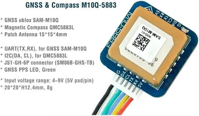Alt view image 2 of 4 - ruth's sister MATEKSYS Matek M10Q-5883 Global Positioning System Module for Fixed-wing FPVs