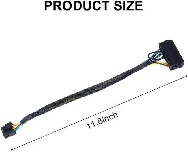 Alt view image 3 of 3 - Ruth's sister 24 Pin To 10 Pin ATX PSU Main Power Adapter Braided Sleeved Cable For For PC And Servers 12-Inch(30Cm)