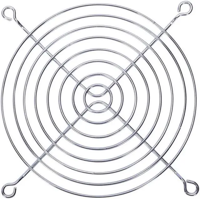 Main image of Ruth's sister PC DC Fan Grill Protector Metal Finger Guard 120mm 12cm Silver Tone