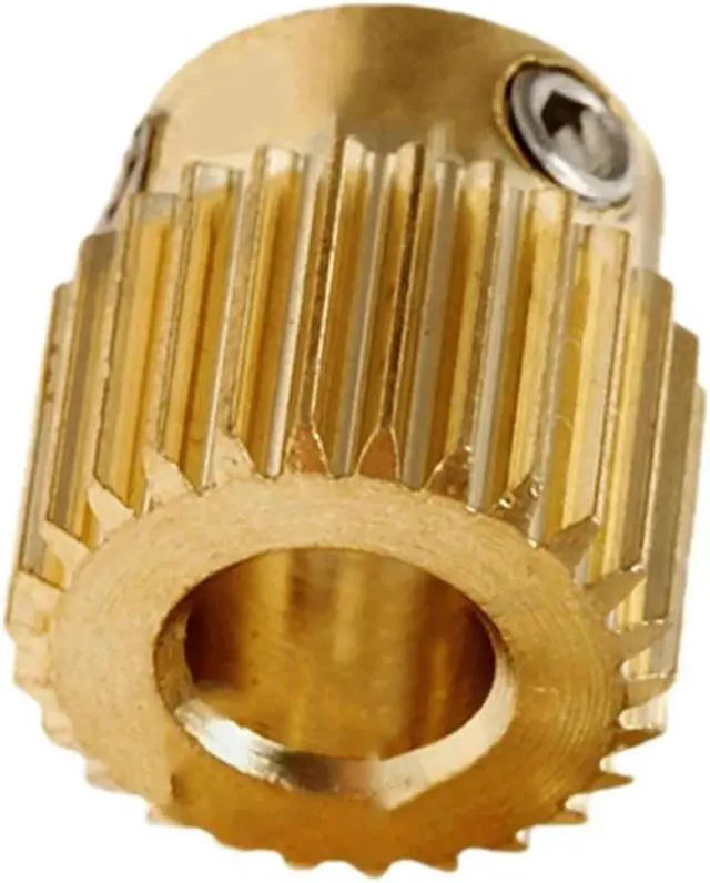 Alt view image 3 of 4 - Ruth's sister 6Pcs Rugged 3D Printer Parts Driver 26 Tooth Gear Brass Extruder Wheel Gear For Printer Cr-10 Cr-10S S4 S5 Ender 3 Pro