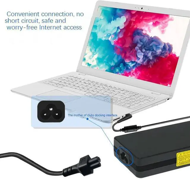 Alt view image 2 of 4 - Ruth's sister Power Extension Cord, Iec320 C5-C8 Eight-Character Male To Plum Blossom Female Power Extension Cord For Bar Code Machine