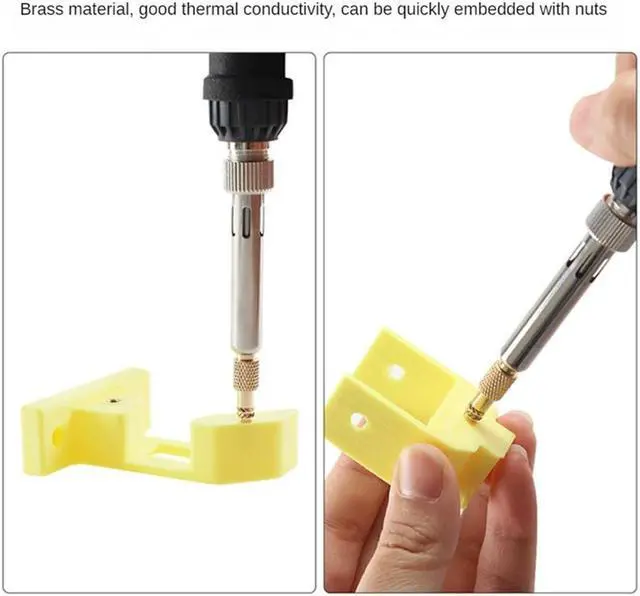 Alt view image 2 of 4 - Ruth's sister Heat Insert Nut Iron Tip M2-M8 Brass Hot Melt Nut Heat Insertion Tool For 3D Printer Heat Set Insert Soldering Iron Tips Durable