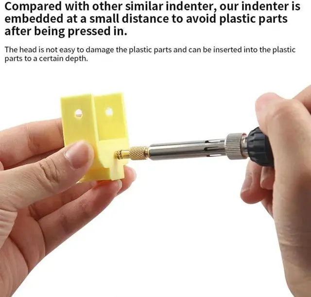 Alt view image 3 of 4 - Ruth's sister Heat Insert Nut Iron Tip M2-M8 Brass Hot Melt Nut Heat Insertion Tool For 3D Printer Heat Set Insert Soldering Iron Tips Durable