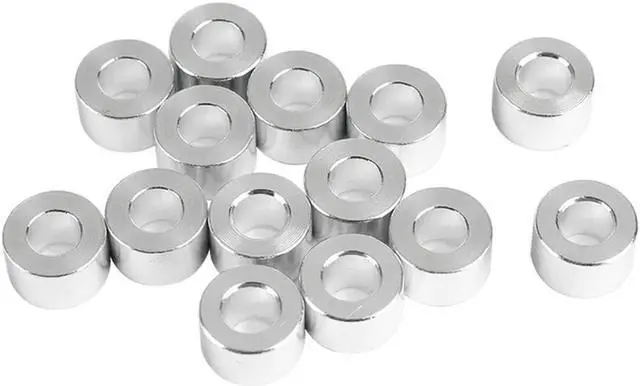 Alt view image 4 of 4 - Ruth's sister 40Pcs Aluminum Column Flat Gasket Bushing 6Mm Aluminum Bushing Aluminum Barrier 3D Printer Accessories For Openbuilds