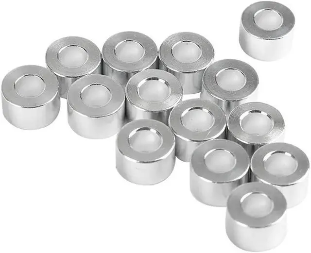 Alt view image 2 of 4 - Ruth's sister 40Pcs Aluminum Column Flat Gasket Bushing 6Mm Aluminum Bushing Aluminum Barrier 3D Printer Accessories For Openbuilds