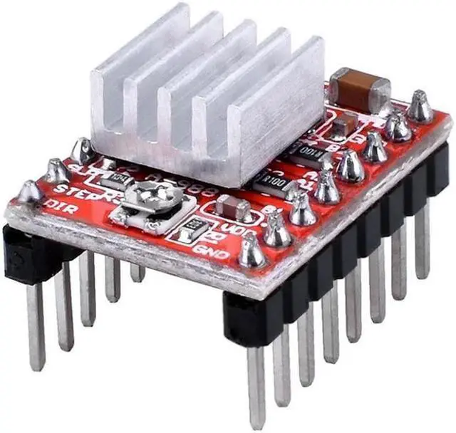 Alt view image 2 of 4 - Ruth's sister 5Pcs A4988 Stepstick Stepper Motor Driver Module With Heat Sink For 3D Printer Reprap Suitable