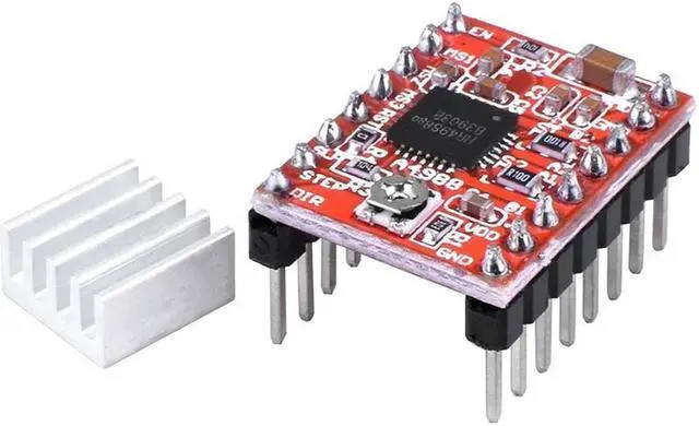 Alt view image 4 of 4 - Ruth's sister 5Pcs A4988 Stepstick Stepper Motor Driver Module With Heat Sink For 3D Printer Reprap Suitable