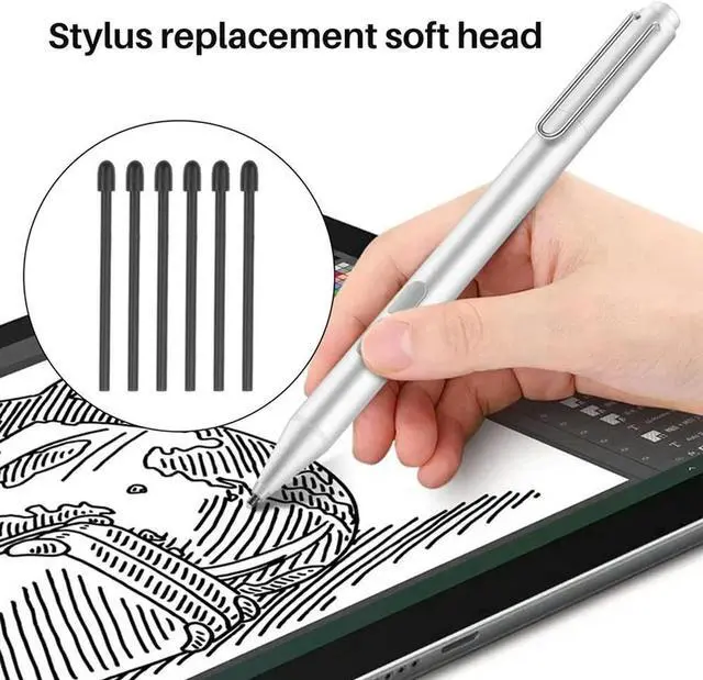Alt view image 2 of 4 - Ruth's sister (40 Pack) Marker Pen Tips/Nibs For Remarkable 2 Stylus Pen Replacement Soft Nibs/Tips Black
