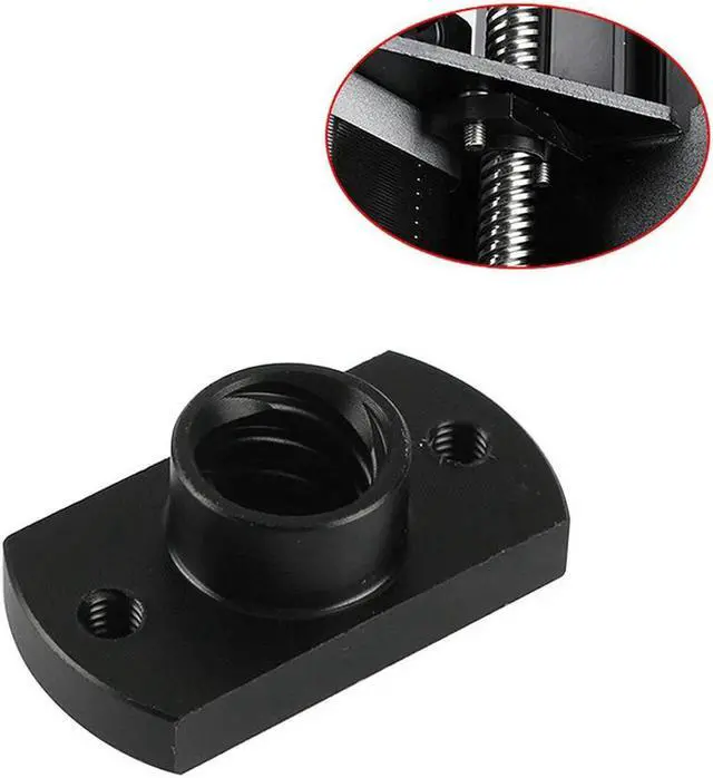 Alt view image 2 of 4 - Ruth's sister 3D Printer 4Pcs Z Axis Trapezoid Motor Screw Nuts T8 Nut POM Nut Lead 8Mm Pitch 2Mm For Creality CR10 CR-10S Ender-3 Lead Screw
