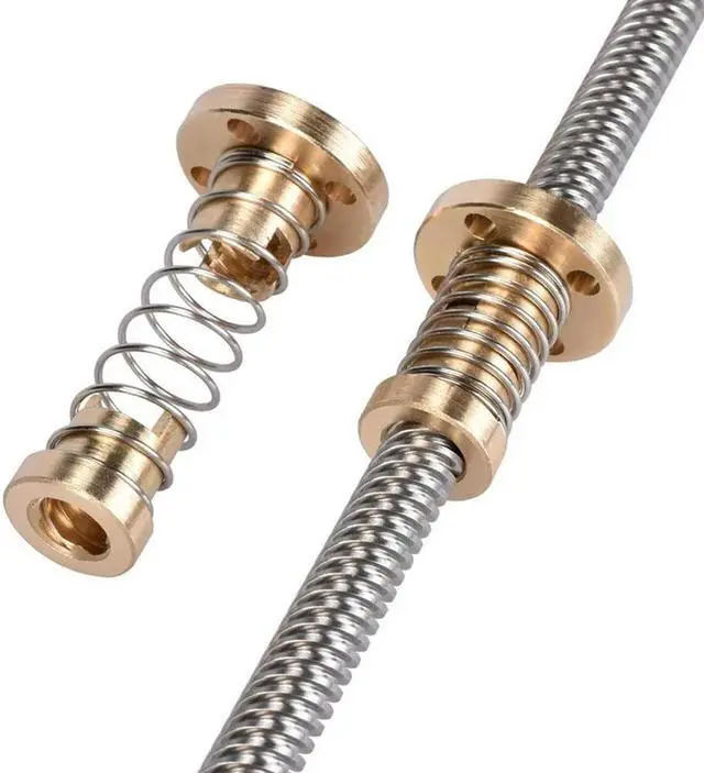 Alt view image 2 of 4 - Ruth's sister T8 Anti Backlash Spring Loaded Nut Pitch 2Mm Lead 8Mm Elimination Space Nut For 8Mm Acme Threaded Rod Lead Screws DIY