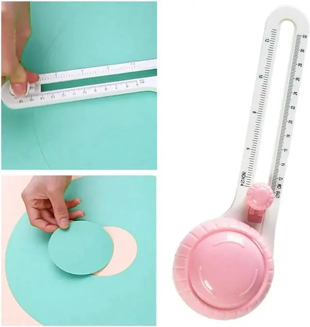 Alt view image 2 of 4 - Ruth's sister Circle Cutter For Paper, Rotary-Circular Cutter, Compass Circular Cutter, Circle Paper Cutter For Scrapbooking