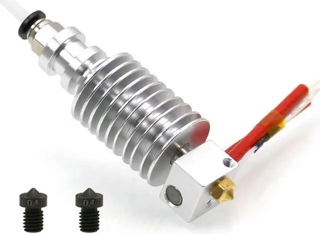 Main image of Ruth's sister For Anycubic I3 Mega Hotend 12V With 2PCS Hardened Steel 0.4Mm For E3D V6 Nozzles For Extruder 3D Print Hotend