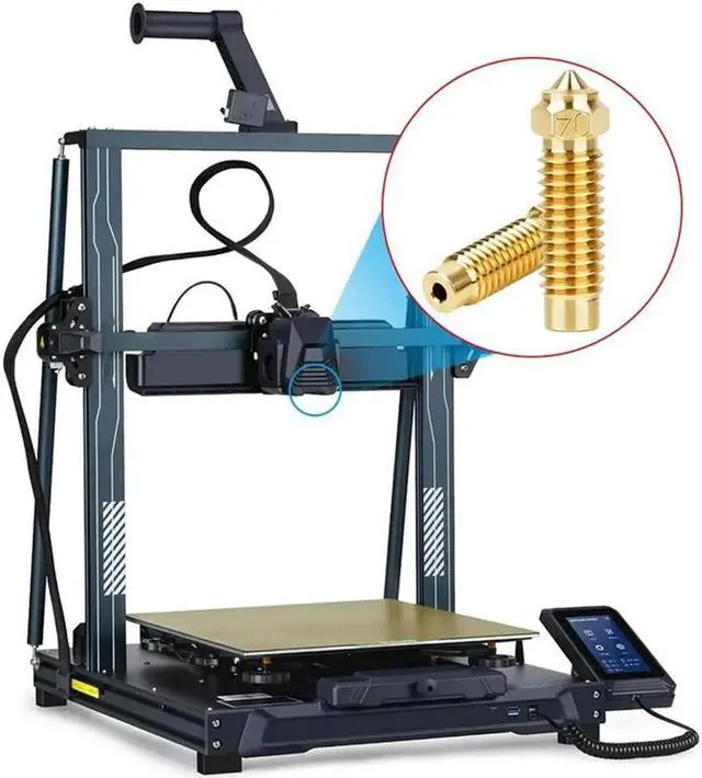 Alt view image 3 of 4 - Ruth's sister 3D Printer Extruder Hotend Nozzle Kit-8Pcs Brass Nozzles, 2Pcs Hardened Steel Nozzles, For Elegoo Neptune 4 Plus/4 Max Durable