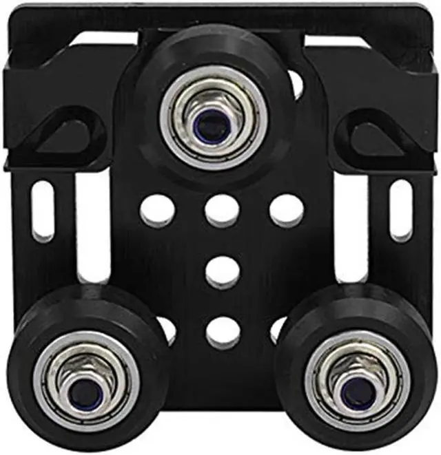 Main image of Ruth's sister V Wheel With Plate And 6Mm Belt Buckle For 2020 Aluminum Profile 3D Printer Parts For CNC Kossel Black Wheel