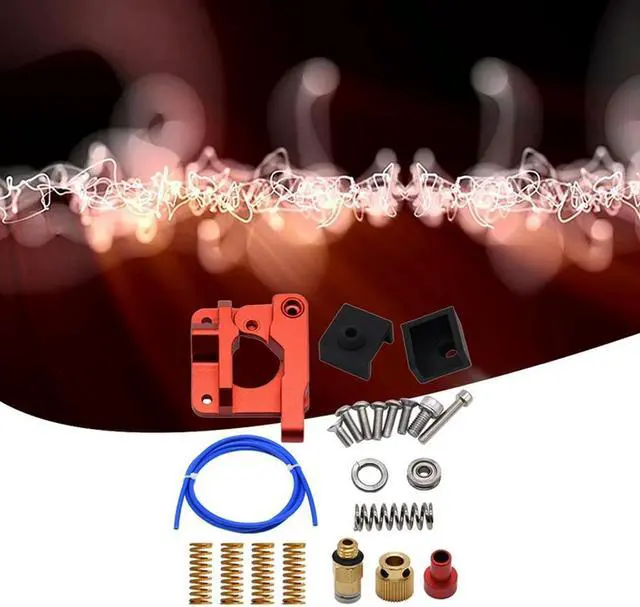 Alt view image 4 of 4 - Ruth's sister Upgrade Dual Gear Extruder With PTFE Tube/Silicone Case/Spring Kit For CR10 CR10S 3D Printer Extruder