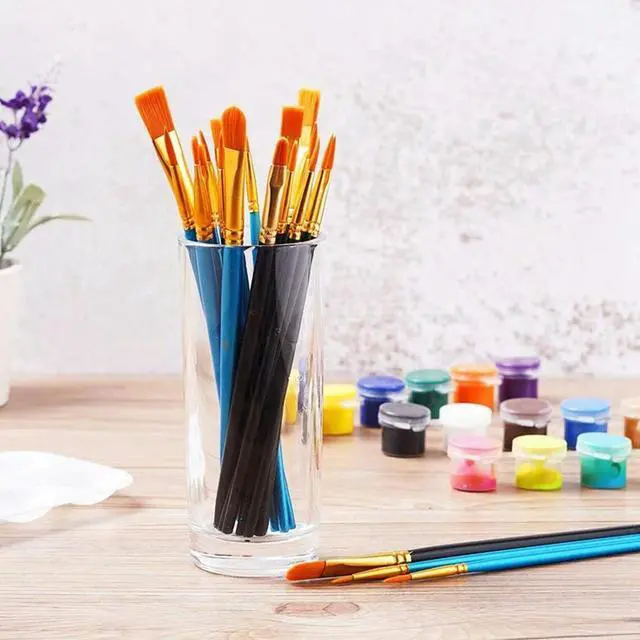 Alt view image 3 of 4 - Ruth's sister 10Pcs Solvent Wiper Rubber Blade For Roland FH-740 With 20 Artist Brushes For Watercolor Paintings Facial Nail Art