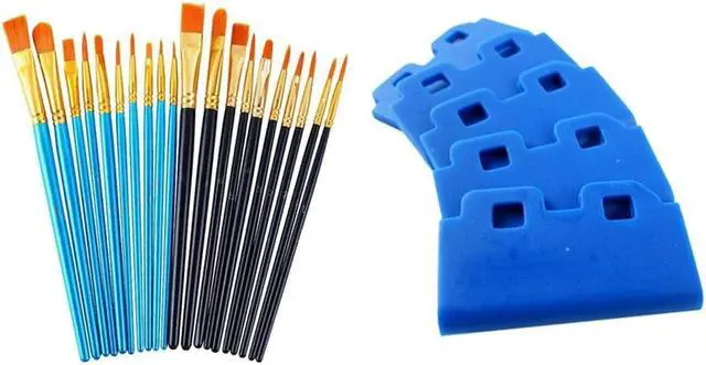 Main image of Ruth's sister 10Pcs Solvent Wiper Rubber Blade For Roland FH-740 With 20 Artist Brushes For Watercolor Paintings Facial Nail Art