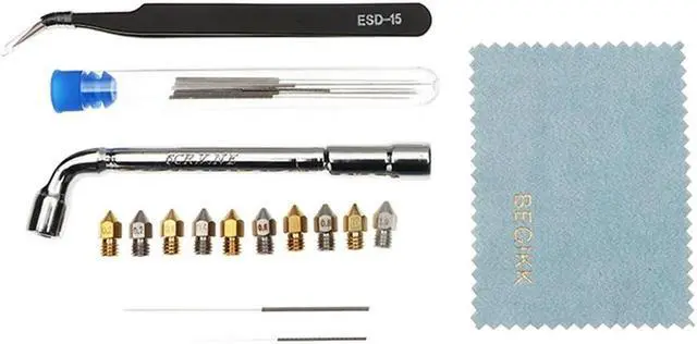 Alt view image 2 of 4 - Ruth's sister 31PCS Boxed Brass Nozzle Surface Lettering 3D Printer Nozzle Outer Diameter 6Mm 1.75 Consumable Tweezers