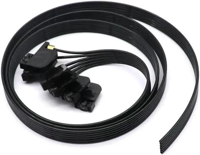 Main image of Ruth's sister 6 Color Ink Tube Hose Pipe Pipe Line 1.3M With Uv Square Small Damper Screw Nuts Oring For R330 R290 T50 L800